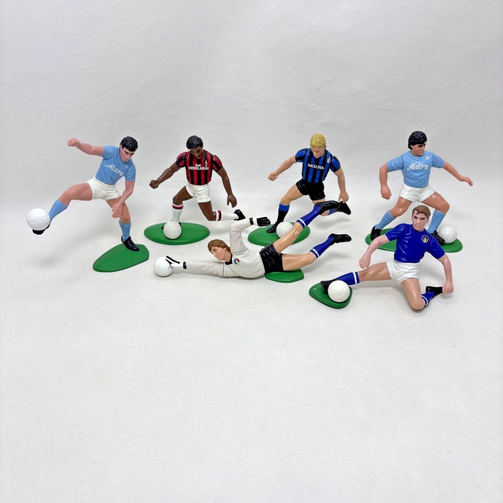 Forza Campioni Lotto 6 Figures Mat Rijkaard Maradona Mancini Tonka Cake Top 80s